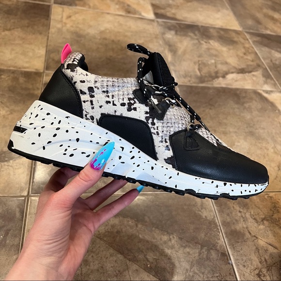 Steve Madden Shoes - Madden Girl Akima Snake Print Chunky Platform Sneakers 10